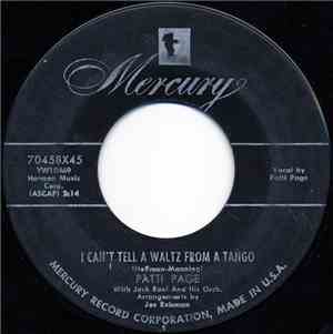 Patti Page With Jack Rael And His Orchestra - I Can't Tell A Waltz From A T ...