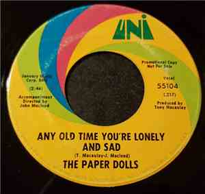 The Paper Dolls - Someday
