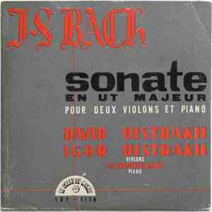 J-S Bach, David Oistrakh, Igor Oistrakh - Sonate En Ut Majeur Pour Deux Vio ...