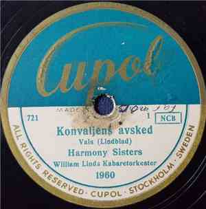 Harmony Sisters, William Linds Kabaretorkester - Konvaljens Avsked / Jag Gu ...