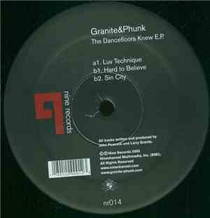 Granite & Phunk - The Dancefloors Knew E.P.