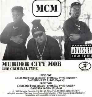 Murder City Mob - The Criminal Type