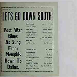 Various - Lets Go Down South - Post War Blues As Sung From Memphis Down To  ...