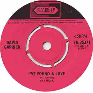 David Garrick - I've Found A Love