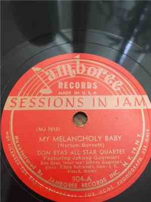 Don Byas All Star Quartet Featuring Johnny Guarnieri - My Melancholy Baby / ...