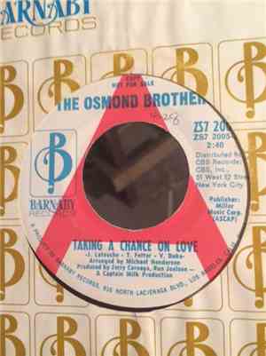 The Osmond Brothers - Taking A Chance On Love