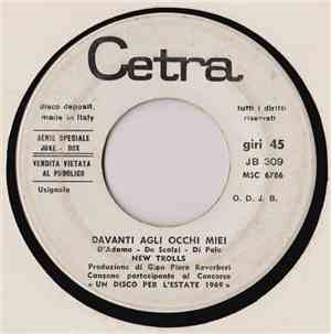 New Trolls / Creedence Clearwater-Revival - Davanti Agli Occhi Miei / Proud ...