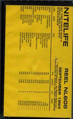 Various - Nitelife: Alternative / Rock Mix September 1994