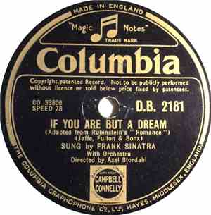Frank Sinatra - If You Are But A Dream / Kiss Me Again