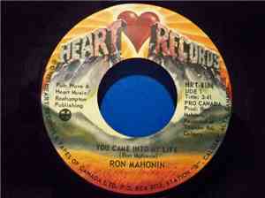 Ron Mahonin - You Came Into My Life / Write You A Love Song