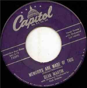 Dean Martin - Memories Are Made Of This / Change Of Heart