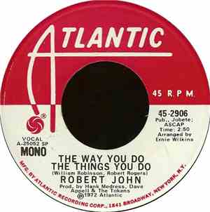 Robert John - The Way You Do The Things You Do