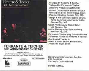 Ferrante & Teicher - 30th Anniversary On Stage