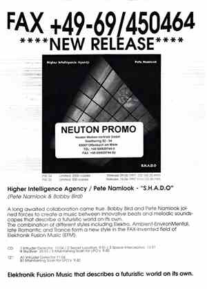 The Higher Intelligence Agency / Pete Namlook - S.H.A.D.O