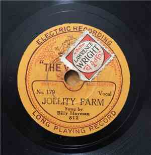 Billy Hayman  /  The Harry Maquilty Band - Jollity Farm / Irish Jigs No 2.