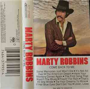 Marty Robbins - Come Back To Me