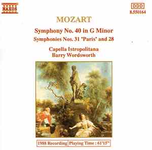 Mozart, Capella Istropolitana, Barry Wordsworth - Symphony No.40 In G Minor ...