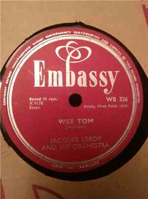 Jacques Leroy And His Orchestra - Wee Tom / Petite Fleur