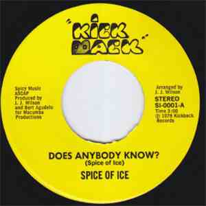 Spice Of Ice - Does Anybody Know? / Joy To The World