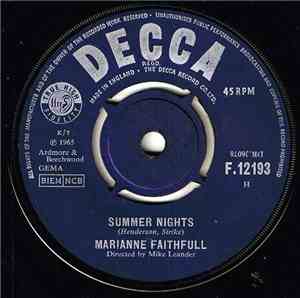 Marianne Faithfull - Summer Nights
