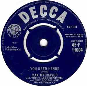 Max Bygraves - You Need Hands / Tulips From Amsterdam