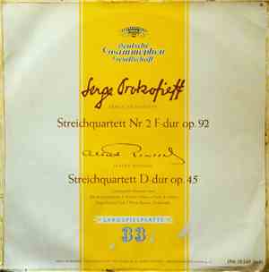 Loewenguth-Quartett, Sergei Prokofiev  /  Albert Roussel - Streichquartett  ...