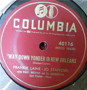 Frankie Laine, Jo Stafford with Paul Weston And His Orchestra - Way Down Yo ...