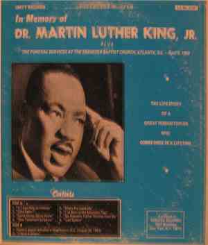Dr. Martin Luther King, Jr. - In Memory Of Dr. Martin Luther King, Jr. Plus ...
