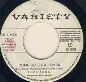 Leonardo  / Dallic Control - Come Sei Sola Teresa / Please Come Home