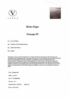 Various - Brian Kage - Passage EP