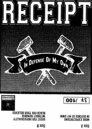 Receipt - In Defense Of My Own