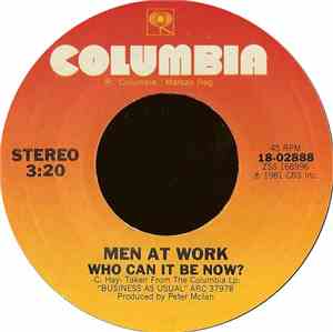 Men At Work - Who Can It Be Now? / Anyone For Tennis