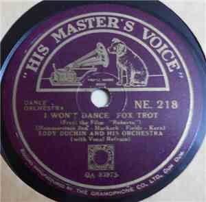 Eddy Duchin And His Orchestra - I Won't Dance / Lovely To Look At
