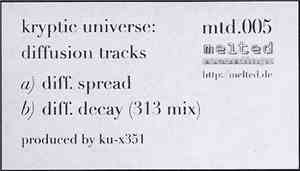 Kryptic Universe - Diffusion Tracks