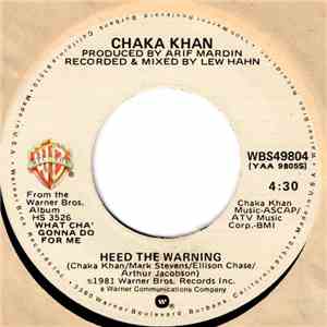 Chaka Khan - Heed The Warning
