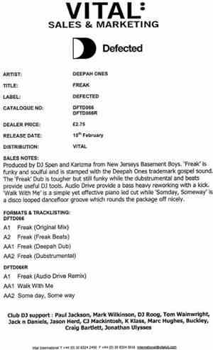 Deepah Ones - Freak