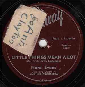 Nora Evans With Vic Corwin And His Orchestra / A Vocal Group With Vic Corwi ...