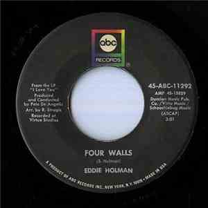 Eddie Holman - Four Walls / (Where Do I Begin) Love Story