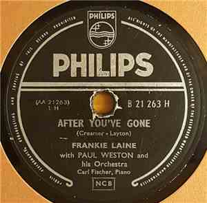Frankie Laine , with Paul Weston And His Orchestra - After You've Gone / Lu ...