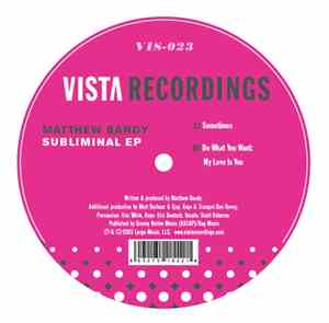 Matthew Bandy - Subliminal EP