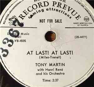 Tony Martin  - At Last! At Last! / Make With The Magic