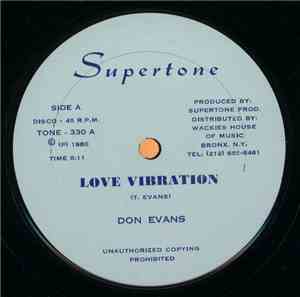 Don Evans  / Jah Batta - Love Vibration / Acting Shy