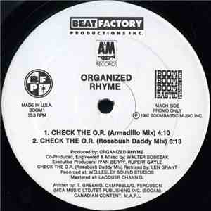 Organized Rhyme - Check The O.R.