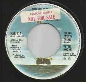 Peter Noone - Oh You Pretty Thing