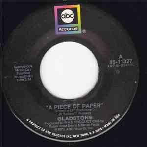 Gladstone - A Piece Of Paper / Livin' In The Country