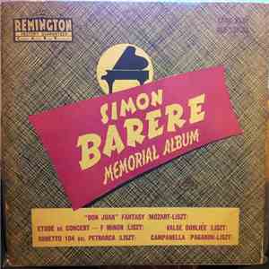 Simon Barere - Simon Barere Memorial Album