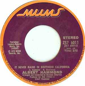 Albert Hammond - It Never Rains In Southern California