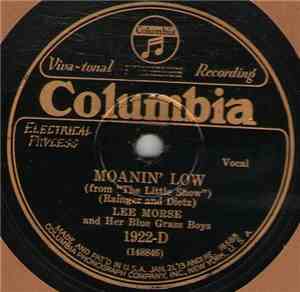 Lee Morse And Her Blue Grass Boys - Moanin' Low / Sweetness