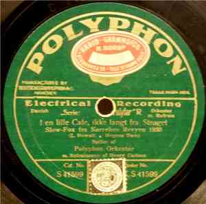 Polyphon Danse Orkester M. Refrainsang Af Henry Carlsen - I En Lille Cafe,  ...