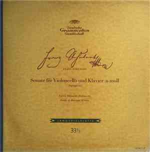 Enrico Mainardi, Guido A. Borciani, Franz Schubert - Sonate Für Violoncello ...
